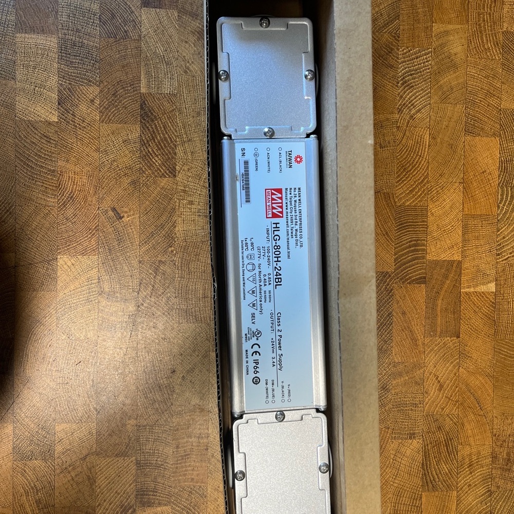 MEAN WELL HLG-80H-24BL LED Driver Class 2 wet location ul listed power